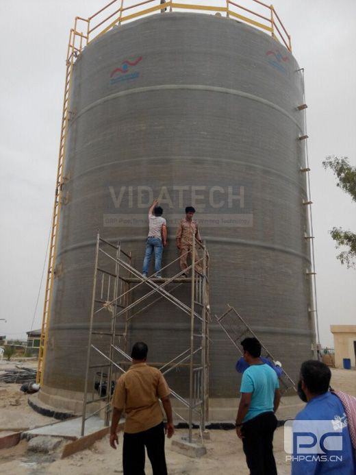 Middle-East GRP Vertical Tank Prodution