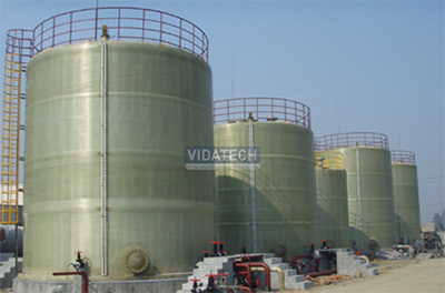 GRP FRP Fiberglass Vertical Tank